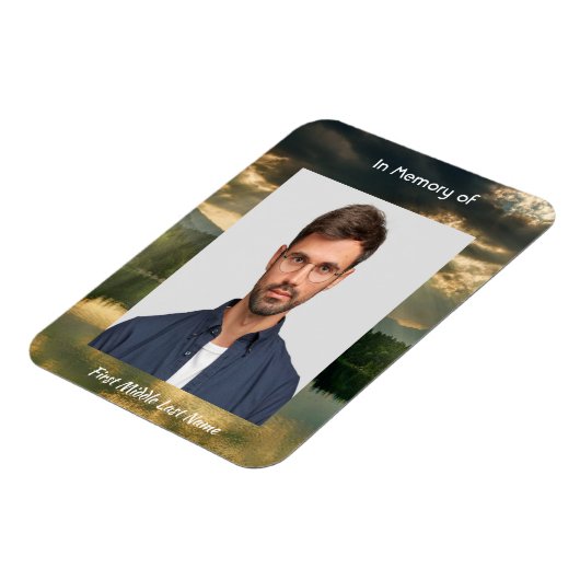 Beautiful Sky Sun Scripture Memorial Keepsake  マグネット (左側)