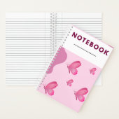 Beautiful small butterfly pattern design ノートブック (内側)
