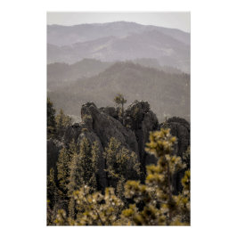 Beautiful South Dakota Mountains Landscape ポスター