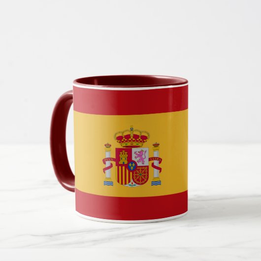 Beautiful Spain Flag Mug マグカップ (正面左)