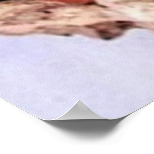 Beautiful Spanish Flamenco Dancer in Red Polka Dot ポスター (角)