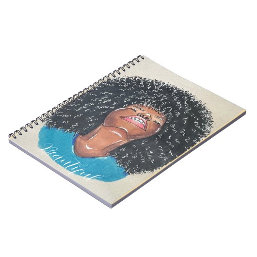 "Beautiful" Spiral Notebook ノートブック (左側)