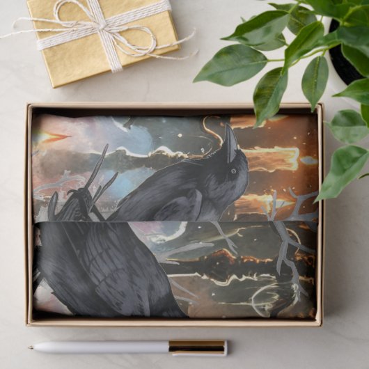 Beautiful Spooky Haunted Halloween Decoupage 薄葉紙 (ギフト)