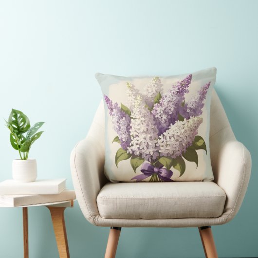 Beautiful spring lilacs クッション (椅子)