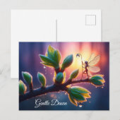 Beautiful spring nature with miniature pixie art ポストカード (正面/裏面)