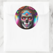 Beautiful Sugar Skull ラウンドシール (バッグ)