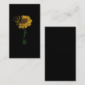 Beautiful Sunflower Registered Nurse Flower 名刺 (正面/裏面)
