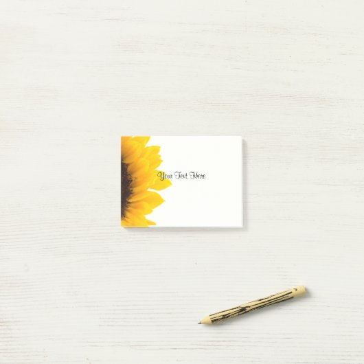 Beautiful Sunflower Template ポストイット (デスク上)