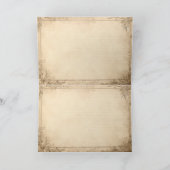 Beautiful sunflowers folded greeting card カード (内部)