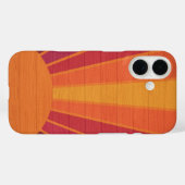 Beautiful Sunny Sun Rays Southwestern Folk Art Cas Case-Mate iPhoneケース (裏面 (横))