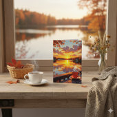 Beautiful Sunrise and Coffee | Thinking of You カード