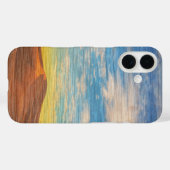 Beautiful Sunrise Over Sand Dunes On Wood Case-Mate iPhoneケース (裏面 (横))