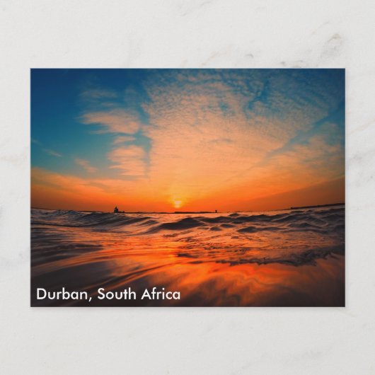 Beautiful sunrises over the ocean in Durban, South ポストカード (正面)