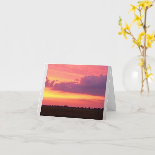 Beautiful Sunset    カード (黄色い花)