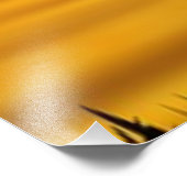 Beautiful sunset by the sea with a yellow sky フォトプリント            (角)