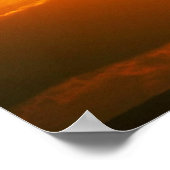 Beautiful Sunset: Moorea, outer reef pass, Tahiti ポスター (角)