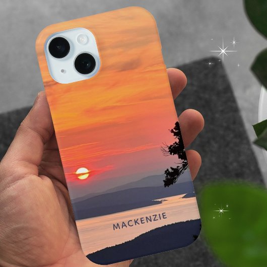 Beautiful Sunset on Mountain Lake Case-Mate iPhoneケース