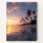 Beautiful sunset over calm water Notebook ノートブック (裏面)