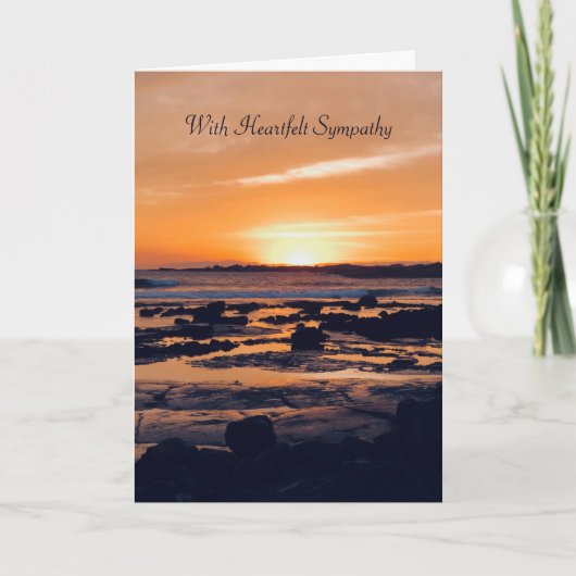 Beautiful Sunset Sympathy Card カード (正面)