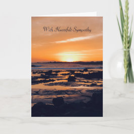 Beautiful Sunset Sympathy Card カード
