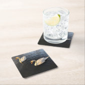 Beautiful swans スクエアペーパーコースター (インサイチュ)