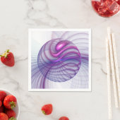 Beautiful Swing Modern Abstract Fractal Art Pink スタンダードカクテルナプキン (インサイチュ)