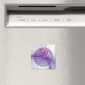 Beautiful Swing Modern Abstract Fractal Art Pink マグネット (インサイチュ (食洗機))