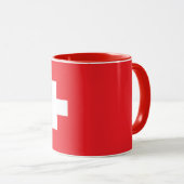 Beautiful Switzerland Flag Mug マグカップ (正面右)