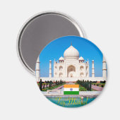 Beautiful Taj-Mahal India Pro写真 マグネット (正面/裏面)