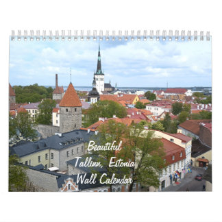 Beautiful Tallinn, Estonia Wall Calendar カレンダー