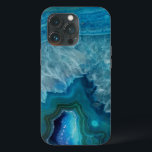 Beautiful Teal Blue Agate Stone OtterBox iPhone Ca 13 Proケース<br><div class="desc">A beautiful teal blue agate stone pattern.</div>
