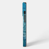 Beautiful Teal Blue Agate Stone OtterBox iPhone Ca iPhoneケース (左側面)