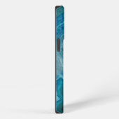 Beautiful Teal Blue Agate Stone OtterBox iPhone Ca iPhoneケース (右側面)