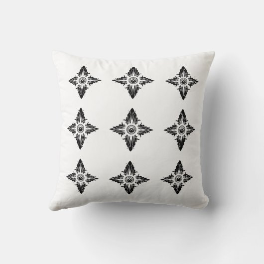 Beautiful Tibetan Art Square Pillow | Customizable クッション (裏面)