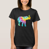 Beautiful Tie Dye Elephant Tシャツ (正面)