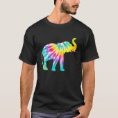 Beautiful Tie Dye Elephant Tシャツ (正面)