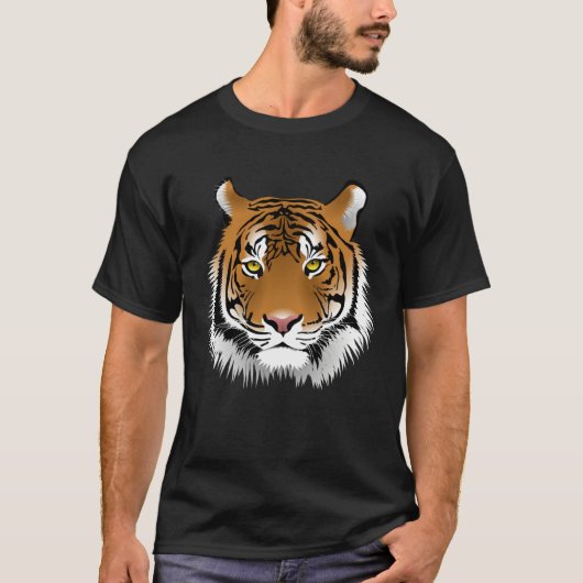 Beautiful Tiger Face Tシャツ (正面)