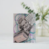 Beautiful Toilet Soap Woman Collage ポストカード (スタンド正面)