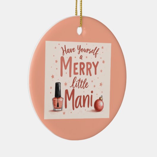 Beautiful tree bauble for any manicure Lover セラミックオーナメント (右)