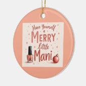 Beautiful tree bauble for any manicure Lover セラミックオーナメント (左)