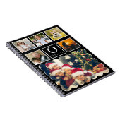 Beautiful Trendy Custom Monogram 6 Photo Collage ノートブック (右側)