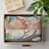 Beautiful Trendy Happy Thanksgiving Fall 薄葉紙 (ギフト)