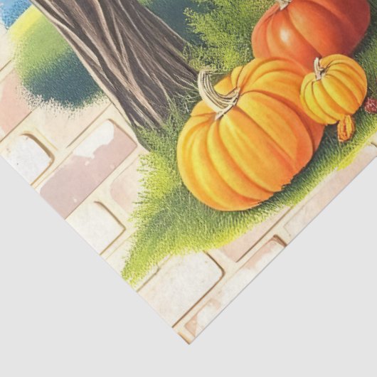 Beautiful Trendy Happy Thanksgiving Fall 薄葉紙 (詳細)