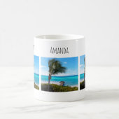 Beautiful Tropical Beach Breezy Palm Tree コーヒーマグカップ (中央)