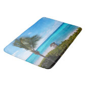 Beautiful Tropical Beach Breezy Palm Tree バスマット (アングル)