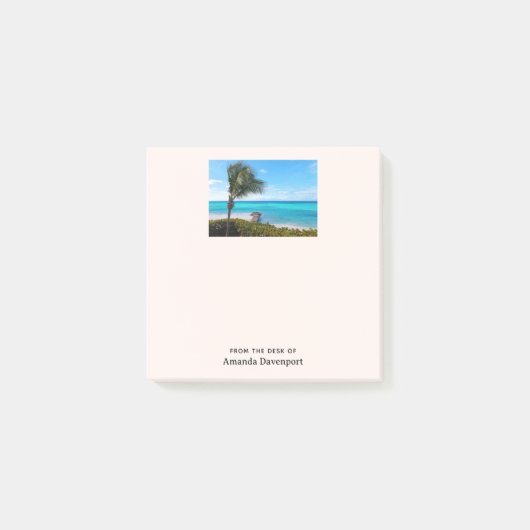 Beautiful Tropical Beach Breezy Palm Tree ポストイット (正面)