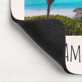 Beautiful Tropical Beach Breezy Palm Tree マウスパッド (コーナー)