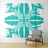 Beautiful Tropical Hawaiian quilt block tapestry タペストリー (インサイチュ(横))