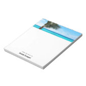 Beautiful Tropical Sea Breezy Palm Tree ノートパッド (回転)