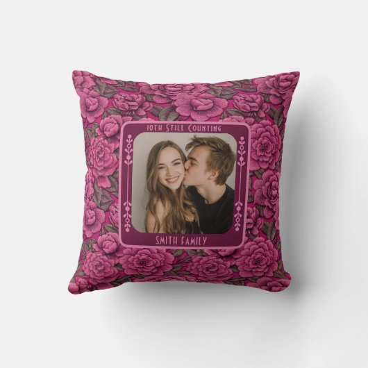 Beautiful True Love Relationship Throw Pillow  クッション (裏面)